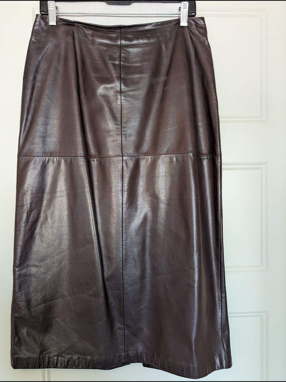 Ann Taylor Brown Leather Skirt